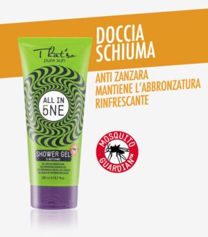 THAT'SO ALL IN ONE - DOCCIA SCHIUMA GEL ANTI ZANZARA DOPOSOLE 200ml.