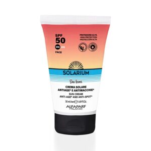 Solarium Crema Solare Antiage e Antimacchie Viso SPF.50 50ml - PIù RISPETTO PER L'AMBIENTE e PER LA PELLE