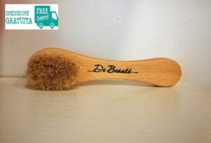 SPAZZOLA De Beauté PER SPAZZOLATURA A SECCO del VISO con SETOLE NATURALI in CRINE di PONY