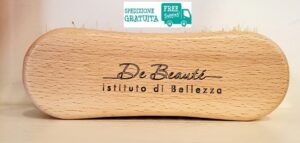 SPAZZOLA De Beauté PER SPAZZOLATURA a SECCO con SETOLE NATURALI in TAMPICO e IMPUGNATURA in FAGGIO ANTICELLULITE