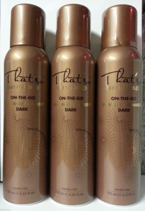 TANNING FOR ISRAEL 3 THAT'SO SUN MAKE-UP SPRAY TAN whit DHA color DARK 125ml.