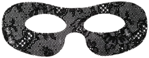 Maschera MCD Beauty Life Contorno occhi in PIZZO NERO con POLVERE DI DIAMANTE delle sorelle BUCCINO -SPEDIZIONE GRATUITA-