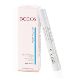 BECOS AQUA FACTOR - Gel Antifatica Occhi 10ml - Riduce la perdita dell'acqua trasdermica, migliora la compattezza cutanea