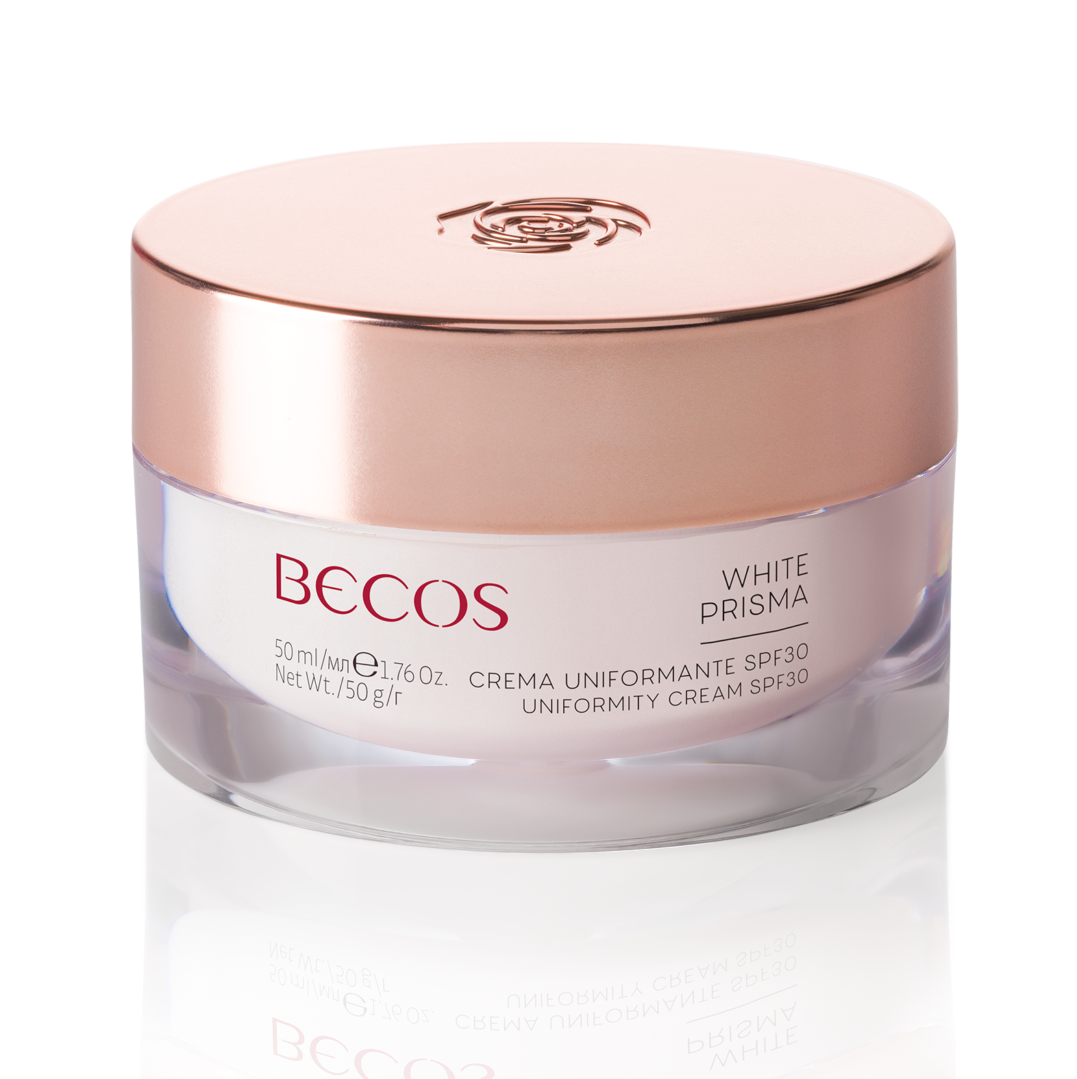 BECOS_White Prisma_Crema uniformante SPF30_PF019614_Vas_50ml_nolev