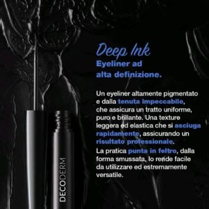 Decoderm - Deep Ink Eyeliner Ad Alta Definizione. 4ml - altamente pigmentato e dalla tenuta impeccabile