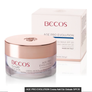 Becos Age Pro Evolution - Crema Antietà Globale Spf 20 50ml. anti-rughe globale su 3 fronti: crono-invecchiamento, foto-invecchiamento e invecchiamento da dispositivi digitali