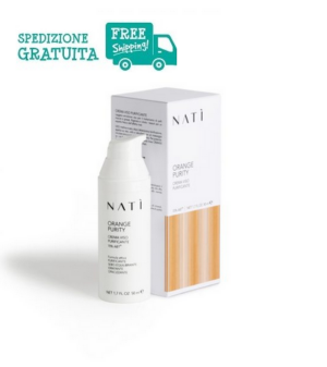 Natì Orange Purity - Crema Viso Purificante Seboequilibrante Idratante Opacizzante Bio-Quantistica Con Acqua Biotecnologica Vibrazionale 50ml.