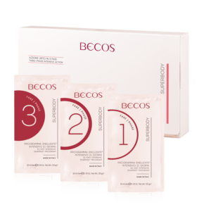 Becos Superbody - Programma Snellente Intensivo 21 Giorni - 3 formulazioni che agiscono in 3 fasi successive, un attacco all’adipe per contrastare in maniera specifica e mirata accumuli adiposi.
