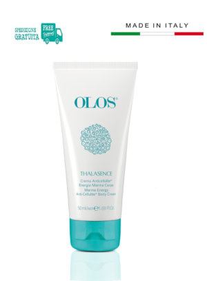 Olos Thalasence Crema Anticellulite Energia Marina Corpo Mini-Size 50ml per riattivare il microcircolo cutaneo, drenare e combattere gli inestetismi legati alla cellulite