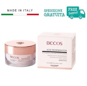 Becos Acid Regeneration - Crema Notte Rigenerante 50ml con Acido Mandelico x una riduzione della comparsa di linee sottili e rughe.