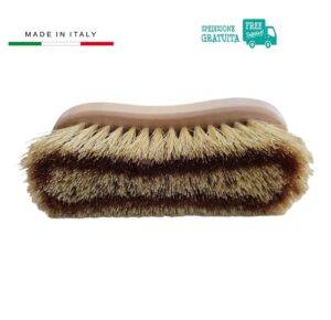 Spazzola DRY BODY BRUSHING Per Spazzolatura a Secco Con Setole in Rame e Tampico Naturale – Anticellulite Drenante Rigenerante MADE in ITALY