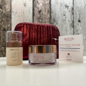 Becos No Age Beauty Routine Face Kit - Crema Age Pro Evolution Antietà Globale SPF20 50ml + Siero Aqua Factor Idratante All'Acido Ialuronico 30ml