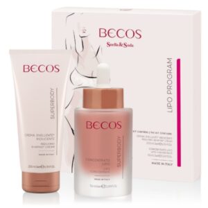 Becos Snella&Soda Kit Lipo Program - Crema Snellente Riducente 200ml + Concentrato Lipo 50ml
