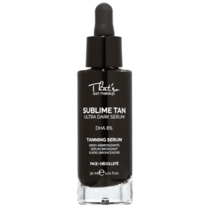 That'so Sublime Tan Ultra Dark Serum - Drops 8% DHA - Siero Viso Abbronzante Miscelabile nella Crema Viso - 30ml