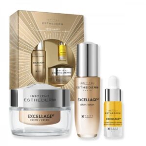 Institut Esthederm Excellage Cofanetto Viso - Crema Anti-Rughe 50ml + Siero Anti Rughe 30ml + Siero in Olio Notte Antirughe 5ml